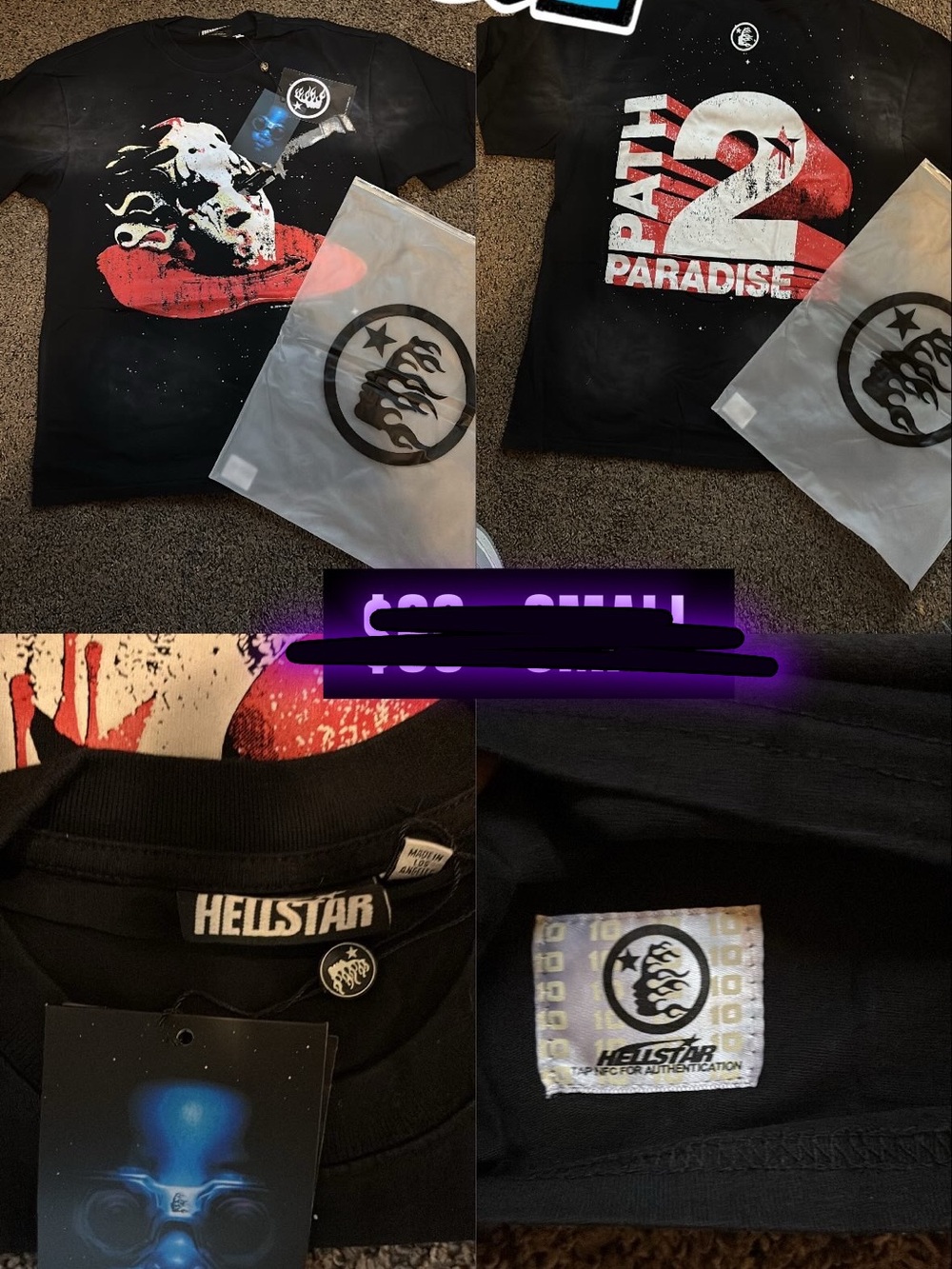 Hellstar Black & Red Graphic Tee - Path to Paradise Design